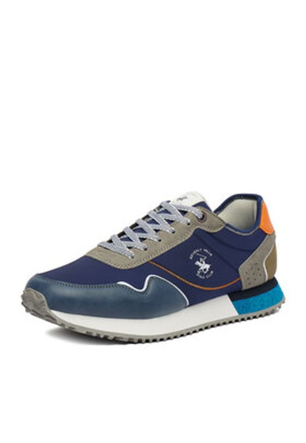 Beverly Hills Polo Club Sneakersy EO-GUIDIO-01 Granatowy. Kolor: niebieski. Materiał: materiał