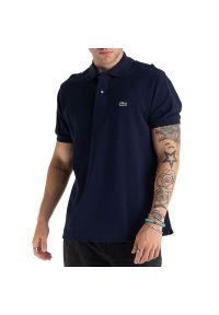 Koszulka Lacoste Polo Original L.12.12 L1212-166 - granatowa. Typ kołnierza: polo. Kolor: niebieski. Materiał: bawełna. Długość rękawa: krótki rękaw. Długość: krótkie. Wzór: aplikacja. Sezon: lato #1