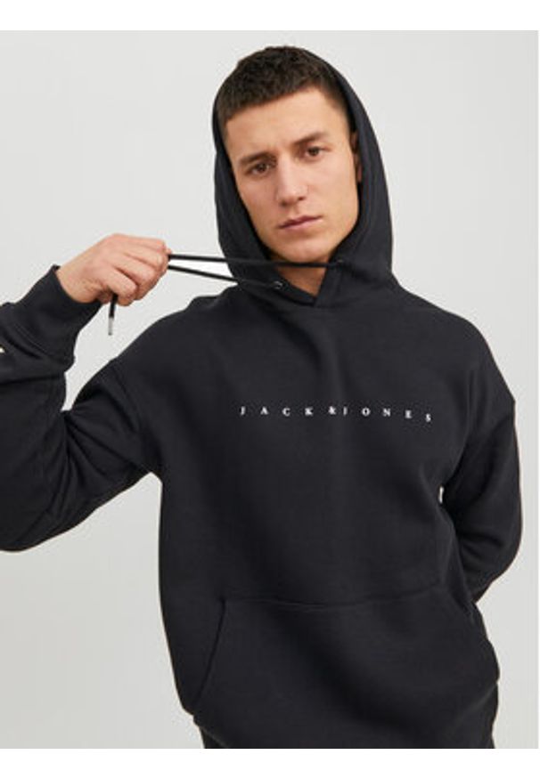 Jack & Jones Bluza 12233972 Czarny Relaxed Fit. Kolor: czarny. Materiał: syntetyk, bawełna