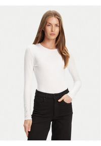 Guess Jeans Body W4BP41 J1314 Biały Slim Fit. Kolor: biały. Materiał: bawełna