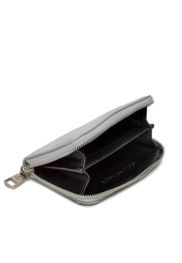 Calvin Klein Jeans Portfel Sculpted Med Zip Around Mono K60K612255 Szary. Kolor: szary. Materiał: skóra
