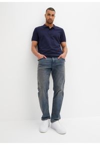 bonprix - Koszulka polo z czystej bawełny organicznej piqué. Typ kołnierza: polo. Kolor: niebieski. Materiał: bawełna. Długość rękawa: krótki rękaw. Długość: krótkie #2