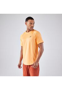 ARTENGO - Koszulka tenisowa męska krótki rękaw Artengo Dry Gaël Monfils. Kolor: pomarańczowy. Materiał: materiał, poliester, elastan. Długość rękawa: krótki rękaw. Długość: krótkie. Sport: tenis