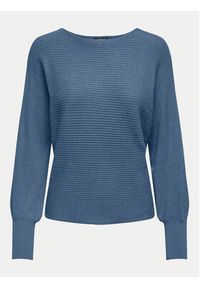 only - ONLY Sweter Adaline 15226298 Niebieski Relaxed Fit. Kolor: niebieski. Materiał: wiskoza #3