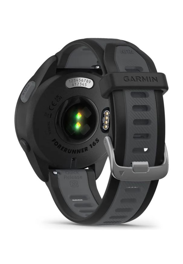 GARMIN - Garmin Forerunner 165 czarny. Rodzaj zegarka: smartwatch. Kolor: czarny. Styl: casual