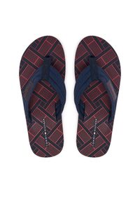 TOMMY HILFIGER - Tommy Hilfiger Japonki Flag Patch Beach FM0FM06004 Granatowy. Kolor: niebieski. Materiał: materiał #1