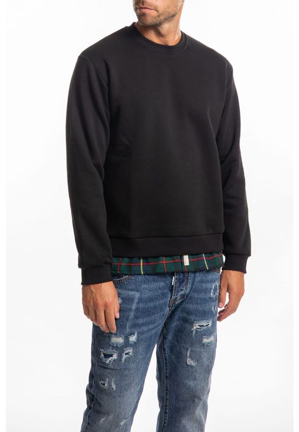 Takeshy Kurosawa Bluza "Daddy Cam" | 83411 | Daddy Cam | Mężczyzna | Czarny. Okazja: na co dzień. Kolor: czarny. Materiał: bawełna, poliester. Styl: casual
