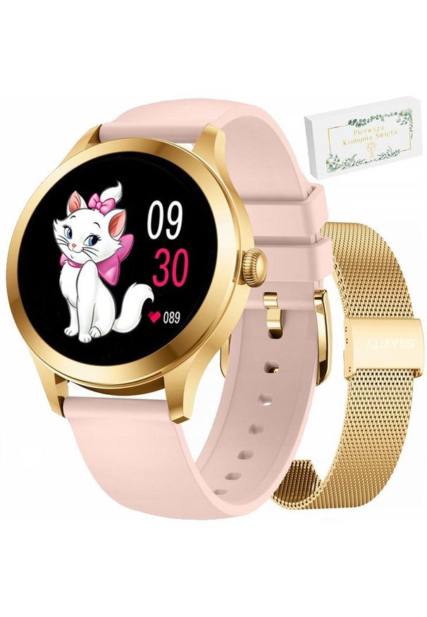 Gravity SMARTWATCH dziecięcy T25 pink/gold Original. Rodzaj zegarka: smartwatch