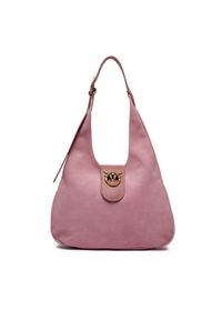 Pinko Torebka Hobo Mini PE 24 PLTT 103275 A0YG Różowy. Kolor: różowy. Materiał: skórzane, zamszowe