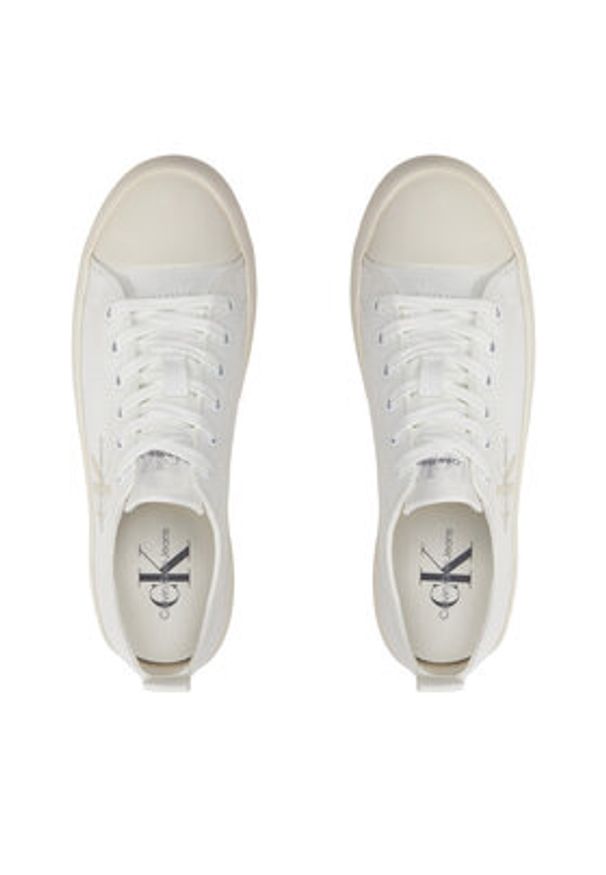 Calvin Klein Jeans Trampki Lugged Hybrid Laceup Ml Mtr YW0YW01505 Biały. Kolor: biały. Materiał: materiał
