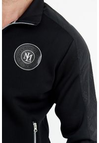 La Martina - LA MARTINA Czarna bluza męska na zamek z okrągłym logo, Rozmiar XL. Kolor: czarny #2