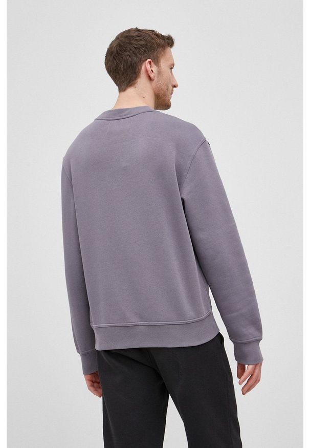Calvin Klein Jeans Bluza męska kolor szary z nadrukiem. Kolor: szary. Materiał: dzianina. Wzór: nadruk