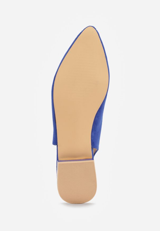 Born2be - Niebieskie Sandały Slingback Vices z Metaliczną Aplikacją przy Obcasie Ediriella. Okazja: na spotkanie biznesowe, na co dzień. Nosek buta: szpiczasty. Kolor: niebieski. Wzór: aplikacja. Sezon: wiosna, lato. Obcas: na obcasie. Styl: elegancki, biznesowy, casual. Wysokość obcasa: średni