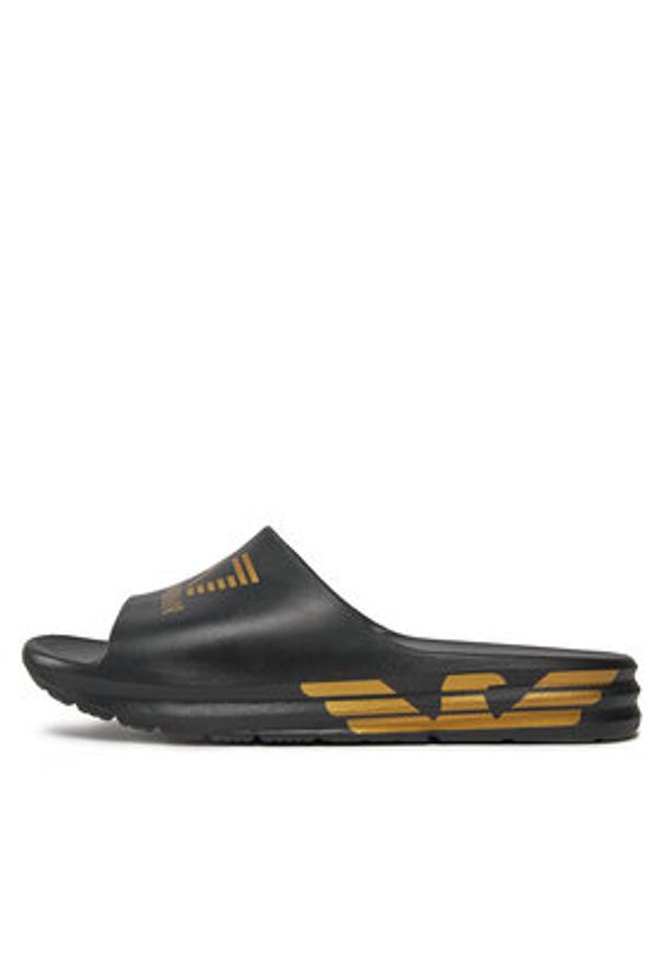 EA7 Emporio Armani Klapki XBP008 XK337 M700 Czarny. Kolor: czarny
