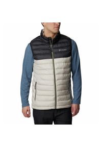 columbia - Bezrękawnik Turystyczny Puchowy Męski Columbia Powder Lite Vest. Kolor: beżowy. Materiał: puch. Długość rękawa: bez rękawów