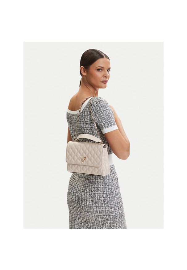 Torebka Guess. Kolor: kremowy