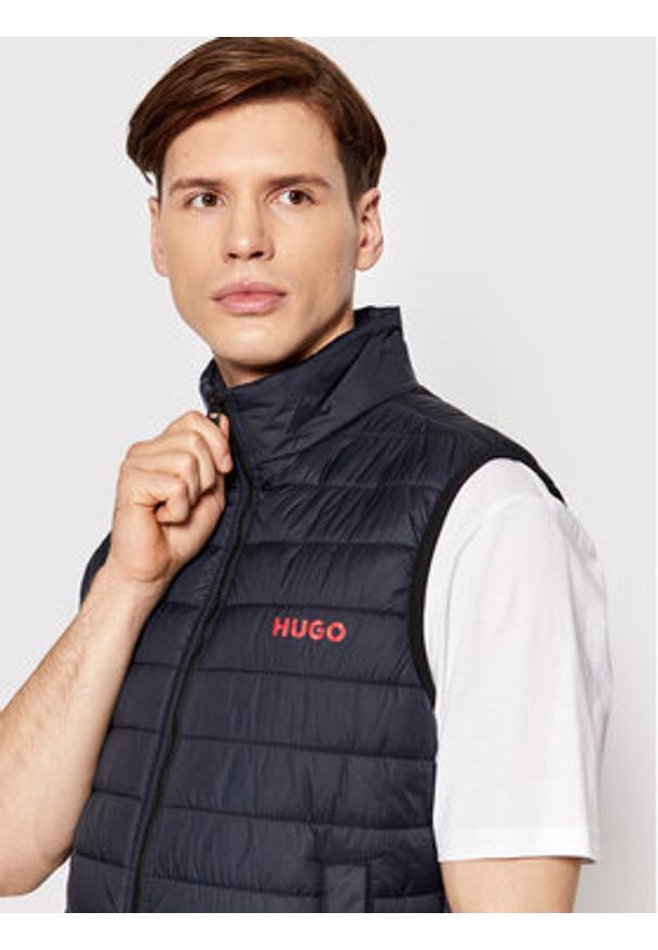Hugo Kamizelka Bentino2221 50468742 Granatowy Slim Fit. Kolor: niebieski. Materiał: syntetyk