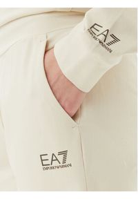 EA7 Emporio Armani Dres 7W000117 AF13135 U1079 Beżowy Regular Fit. Kolor: beżowy. Materiał: bawełna #3