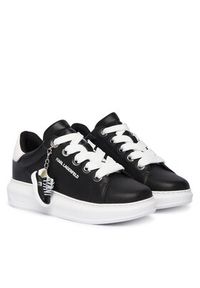 Karl Lagerfeld - KARL LAGERFELD Sneakersy Kapri KL62519 Czarny. Kolor: czarny. Materiał: skóra #5