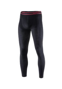 Legginsy wełniane z długą nogawką męskie Brubeck ACTIVE WOOL. Kolor: czarny. Materiał: poliamid, elastan, wełna
