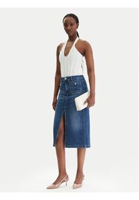 Liu Jo Spódnica jeansowa UA6259 D0275 Niebieski Regular Fit. Kolor: niebieski. Materiał: bawełna #5