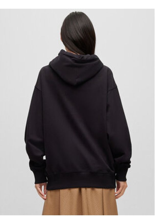 BOSS - Boss Bluza 50490635 Czarny Regular Fit. Kolor: czarny. Materiał: bawełna