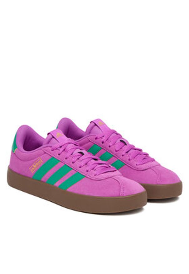 Adidas - adidas Sneakersy Vl Court 3.0 IH6515 Fioletowy. Kolor: fioletowy. Materiał: skóra, zamsz
