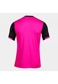 Koszulka do tenisa z krótkim rekawem męska Joma SHORT SLEEVE T- SHIRT. Kolor: wielokolorowy, różowy, czarny. Długość: krótkie. Sport: tenis