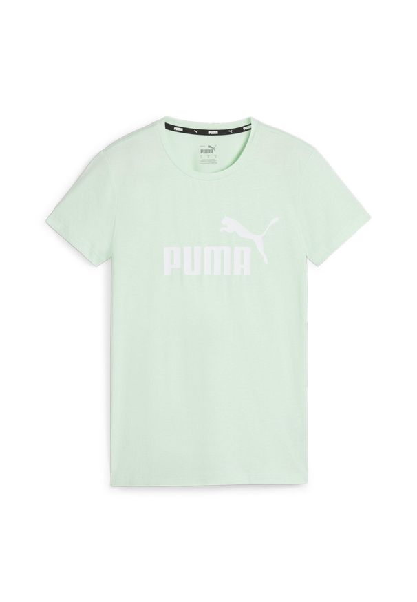 Koszulka damska Puma ESS Logo Tee. Kolor: zielony. Materiał: bawełna. Sport: fitness