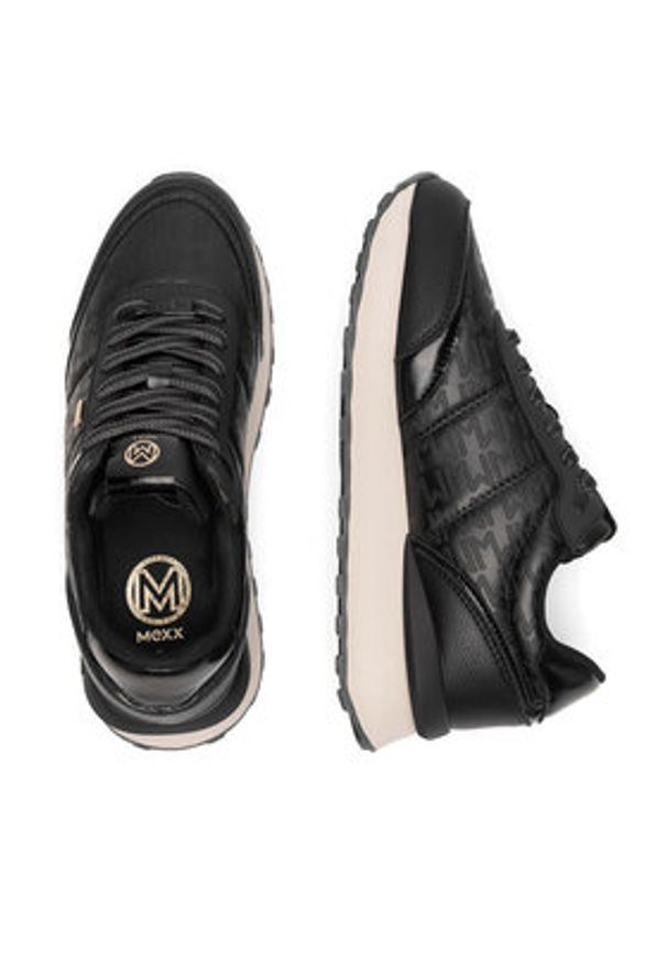 MEXX Sneakersy MI001009343W Czarny. Kolor: czarny. Materiał: skóra