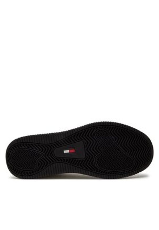 Tommy Jeans Sneakersy Tjm Basket Logo EM0EM01257 Biały. Kolor: biały. Materiał: skóra