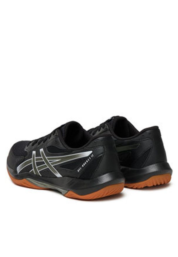 Asics Buty halowe Gel-Rocket 12 1071A116 Czarny. Kolor: czarny. Materiał: materiał