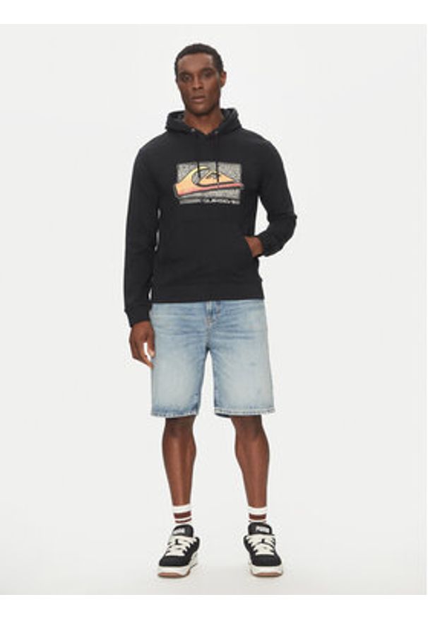 Quiksilver Bluza EQYFT05094 Czarny Regular Fit. Kolor: czarny. Materiał: bawełna