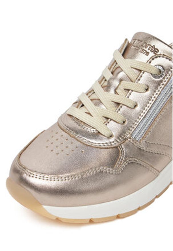 Remonte Sneakersy D2G01-90 Złoty. Kolor: złoty. Materiał: materiał, syntetyk
