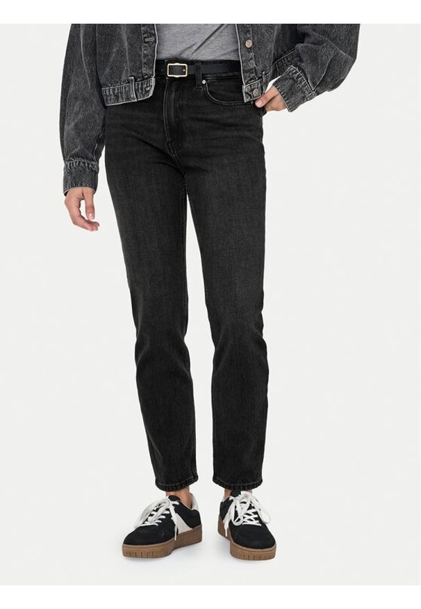 only - ONLY Jeansy Emily 15235780 Czarny Straight Fit. Kolor: czarny