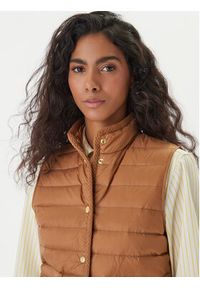 TOMMY HILFIGER - Tommy Hilfiger Bezrękawnik WW0WW49661 Brązowy Regular Fit. Kolor: brązowy. Materiał: syntetyk. Długość rękawa: bez rękawów #6