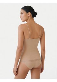 YSABEL MORA - Ysabel Mora Podkoszulek 19459 Beżowy jasny Slim Fit. Kolor: beżowy. Materiał: wiskoza #2