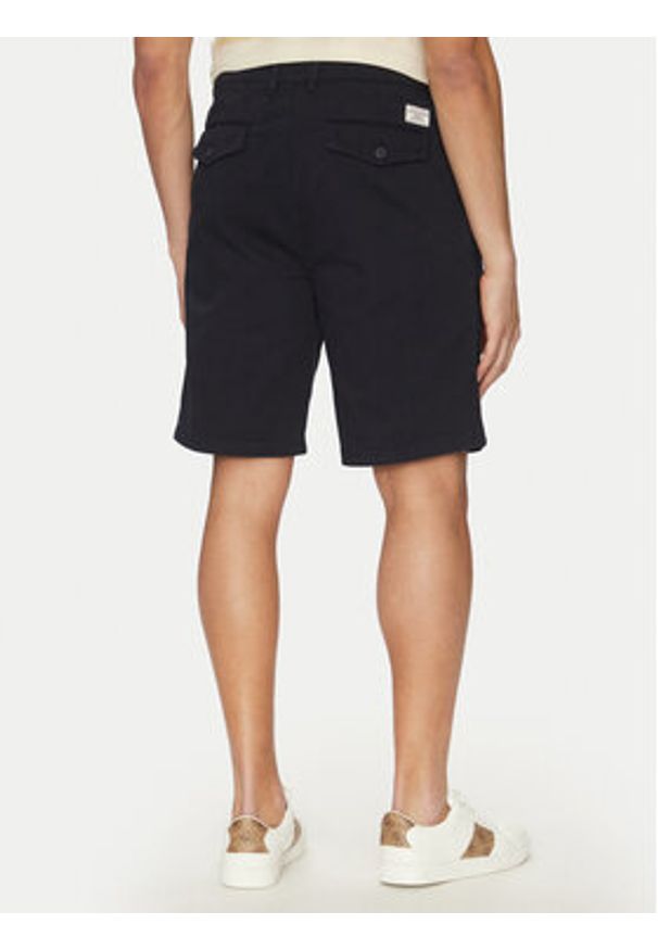 Guess Jeans Szorty materiałowe M5GD44 WGCV1 Granatowy Regular Fit. Kolor: niebieski. Materiał: bawełna