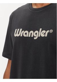 Wrangler T-Shirt Logo 112350526 Czarny Regular Fit. Kolor: czarny. Materiał: bawełna #3