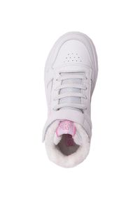Buty do chodzenia dla dzieci Kappa 27 Mangan. Zapięcie: rzepy. Kolor: biały. Materiał: materiał, syntetyk. Szerokość cholewki: normalna. Sport: turystyka piesza