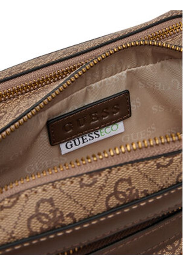 Guess Kosmetyczka PMLOLO P5239 Brązowy. Kolor: brązowy. Materiał: skóra