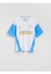 Reserved - T-shirt FIFA World Cup - biały. Kolor: biały. Materiał: dzianina #1