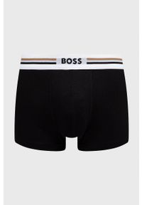 BOSS bokserki 3-pack męskie kolor bordowy. Kolor: czerwony. Materiał: materiał, wiskoza #5