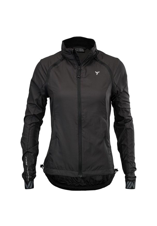 Damska kurtka wodoodporna Silvini Vetta. Kolor: szary, wielokolorowy, czarny. Materiał: softshell, materiał. Sport: kolarstwo, turystyka piesza