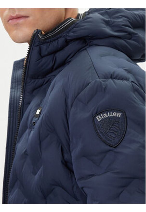 Blauer Kurtka puchowa 25WBLUC03233 Granatowy Regular Fit. Kolor: niebieski. Materiał: syntetyk