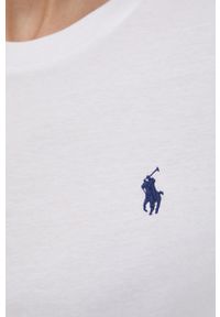 Polo Ralph Lauren longsleeve bawełniany kolor biały. Okazja: na co dzień. Typ kołnierza: polo. Kolor: biały. Materiał: bawełna. Długość rękawa: długi rękaw. Wzór: gładki. Styl: casual #5