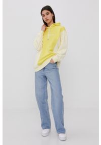 New Balance Bluza WT11502FTL damska z kapturem. Okazja: na co dzień. Typ kołnierza: kaptur. Kolor: żółty. Długość rękawa: długi rękaw. Długość: długie. Styl: casual #3