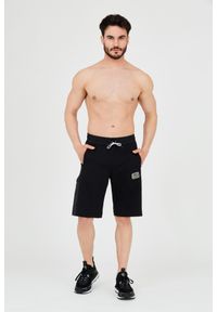 EA7 Emporio Armani - EA7 Męskie czarne shorty ze wstawkami, Rozmiar XXL. Kolor: czarny. Materiał: bawełna. Długość: krótkie #6