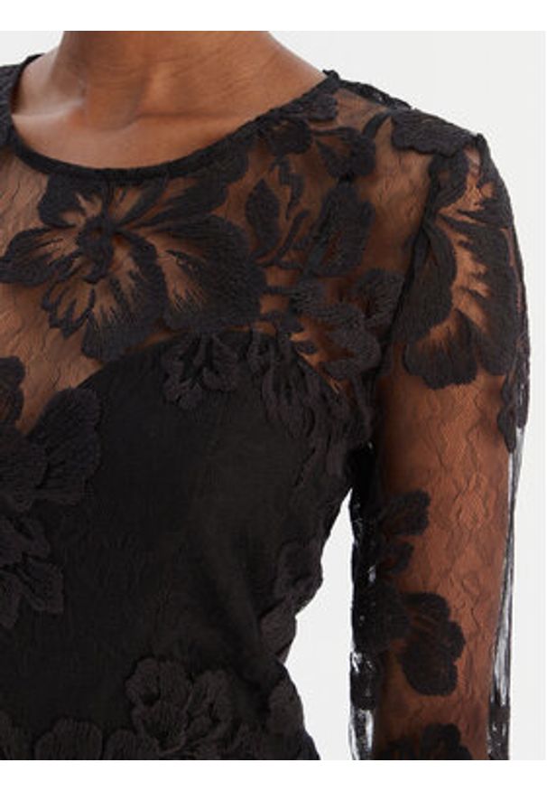 Rinascimento Sukienka koktajlowa CFC0126401003 Czarny Slim Fit. Kolor: czarny. Materiał: syntetyk. Styl: wizytowy