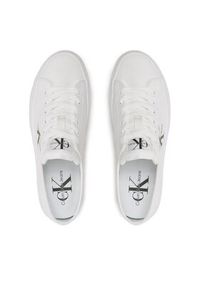Calvin Klein Jeans Tenisówki Vulc Flatform Essential Mono YW0YW01030 Biały. Kolor: biały. Materiał: materiał